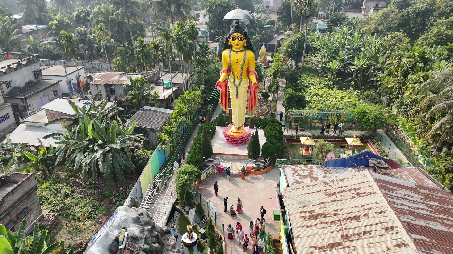 Drone flight over Narahari Dham Ashram